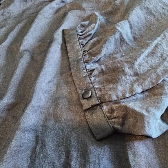 🆕 Rose & Olive Tunic Top Womens 3X Solid Blouse flowy plus size purple mauve - Picture 6 of 16